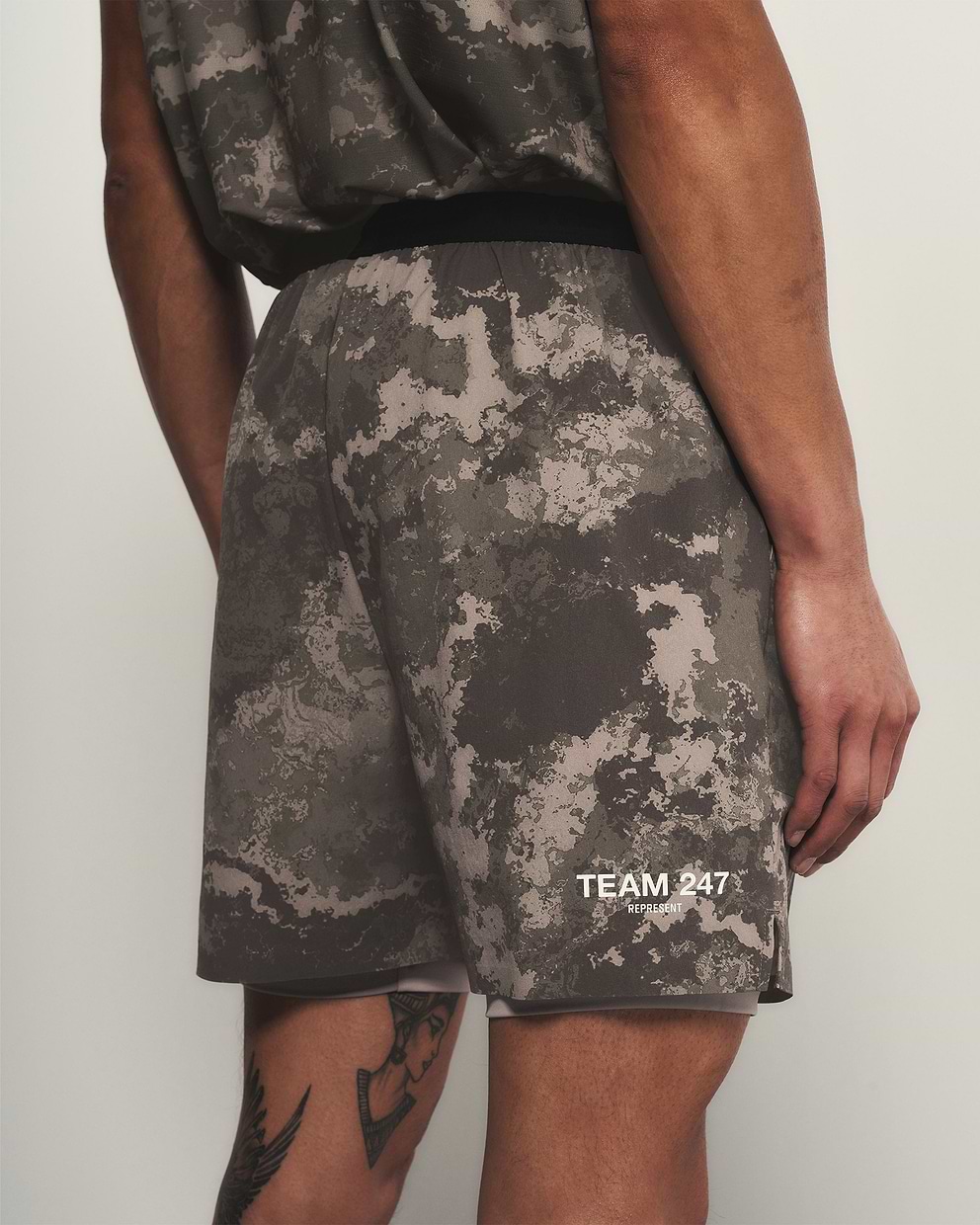 Team 247 Fused Shorts - Taupe Camo
